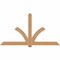 Ekena Millwork Redmond Smooth Timber Gable Bracket, Western Red Cedar, 96"W x 52"H x 5 1/2"D x 5 1/2"F, 13/12 Pitch GBW096X52X0606RED00SWR - alternate 1